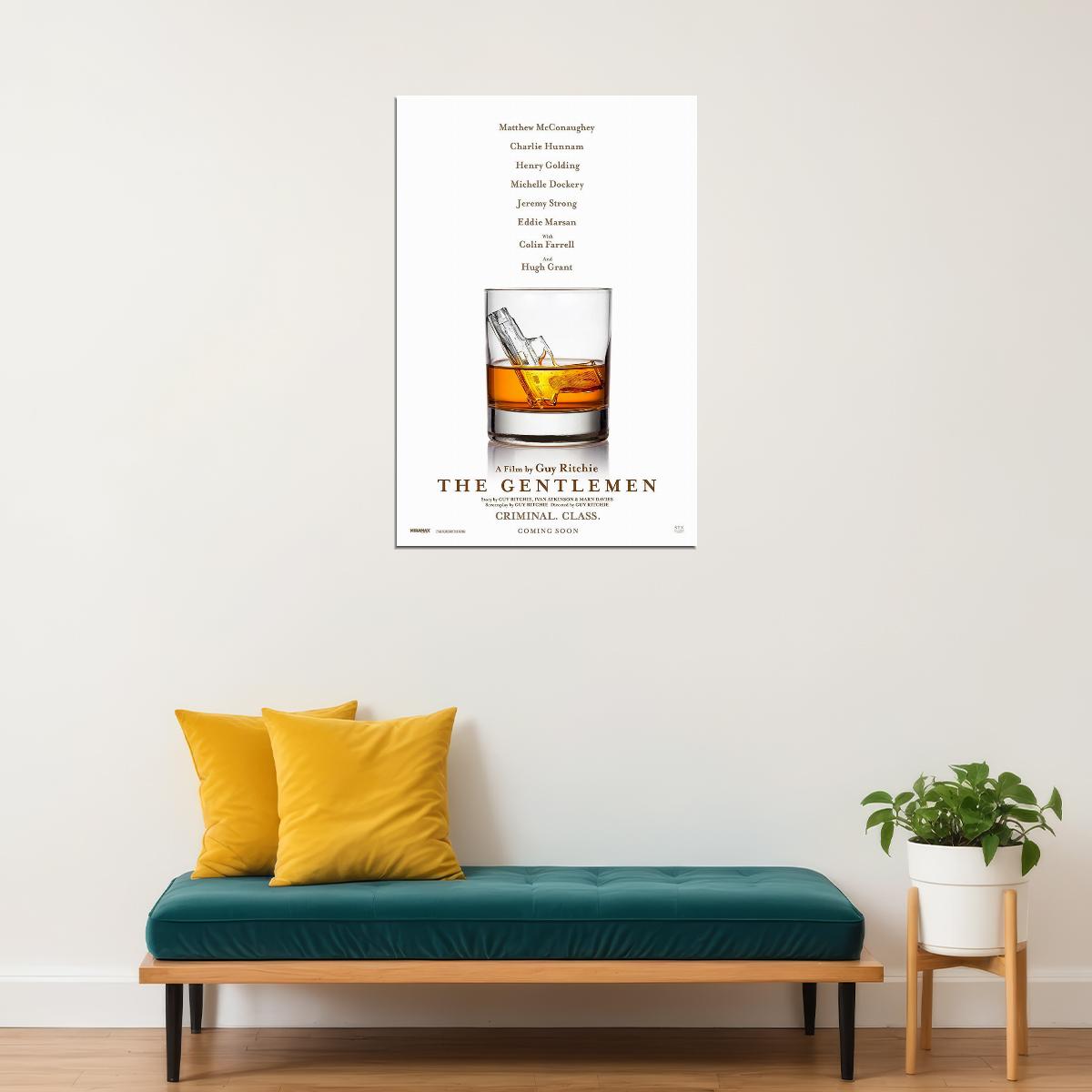The Gentlemen Movie 2020 Action Comedy Movie Poster Wall Art Print Home Wall Decor - xonomax