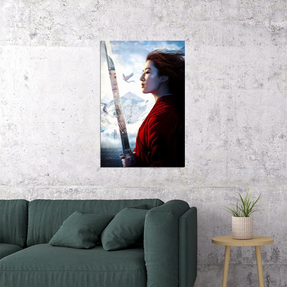 Mulan Movie 2020 Yifei Liu Adventure Action Poster Wall Art Print Home Wall Decor - xonomax