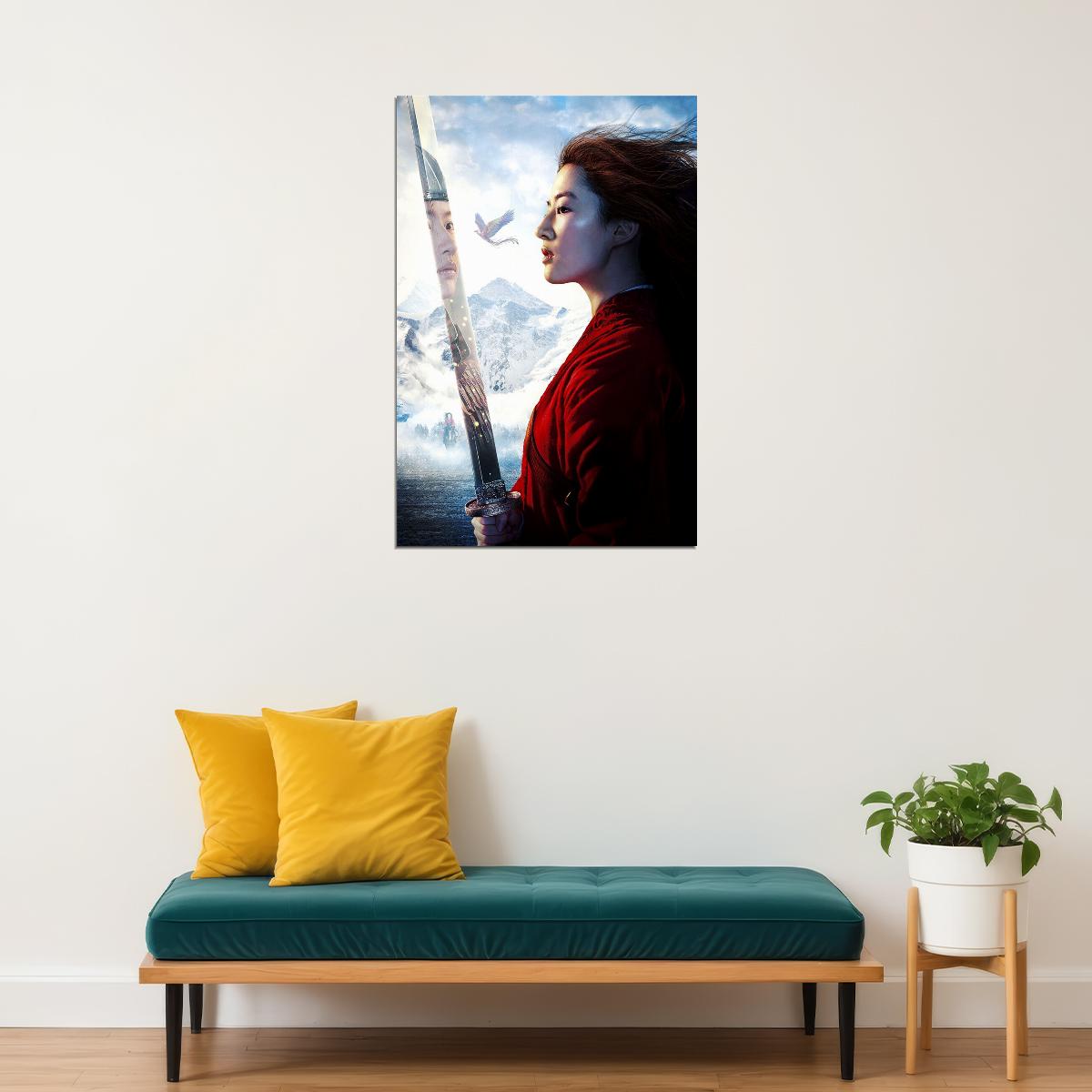Mulan Movie 2020 Yifei Liu Adventure Action Poster Wall Art Print Home Wall Decor - xonomax