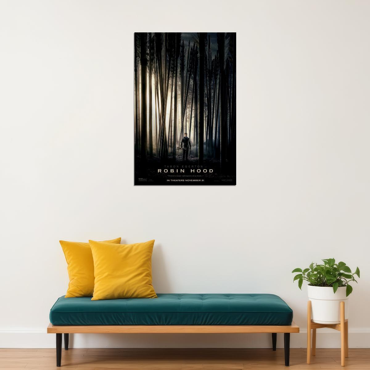 Taron Egerton Robin Hood Movie Drama Action Poster Wall Art Print Home Wall Decor - xonomax