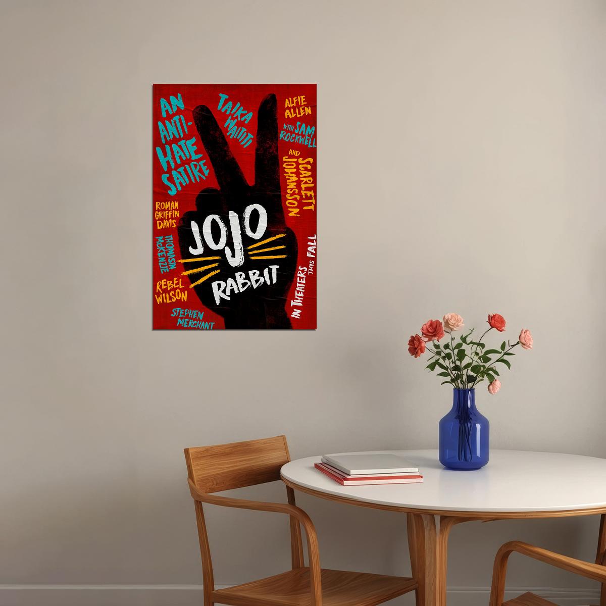 Jojo Rabbit Movie 2020 Comedy Drama War Poster Wall Art Print Home Wall Decor - xonomax
