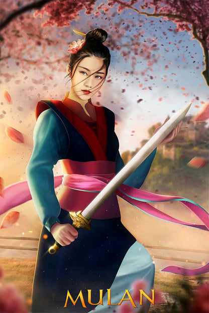 Mulan 2020 Movie Action Adventure Poster Wall Art Print Home Wall Decor - xonomax