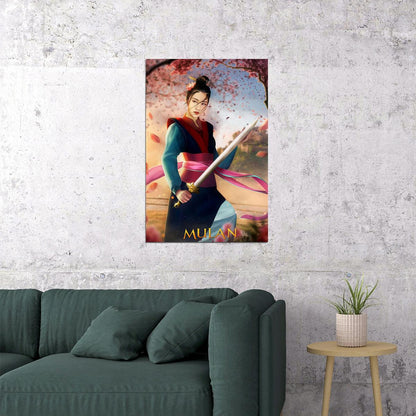 Mulan 2020 Movie Action Adventure Poster Wall Art Print Home Wall Decor - xonomax
