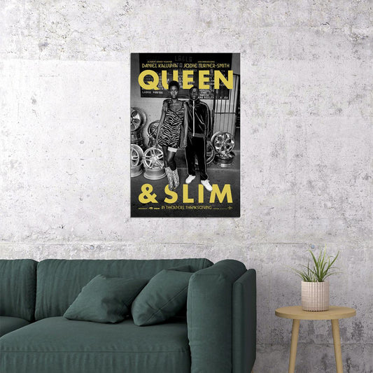 Queen And Slim Movie Daniel Kaluuya Crime Drama Poster Wall Art Print Home Wall Decor - xonomax