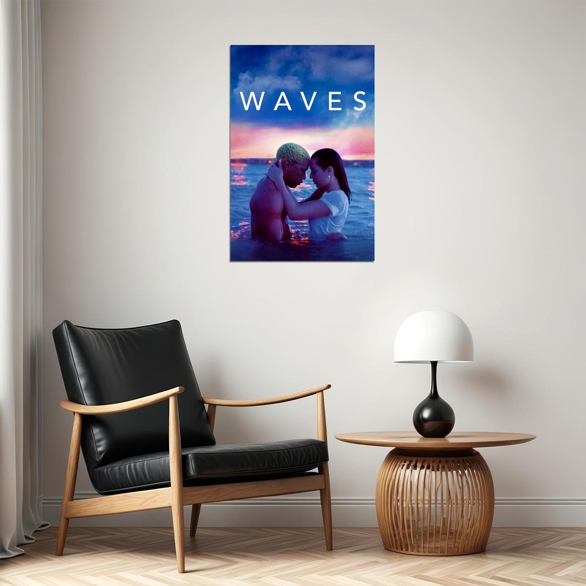Waves Movie 2019 Lucas Hedges Alexa Demie Romantic Poster Wall Art Print Home Wall Decor - xonomax