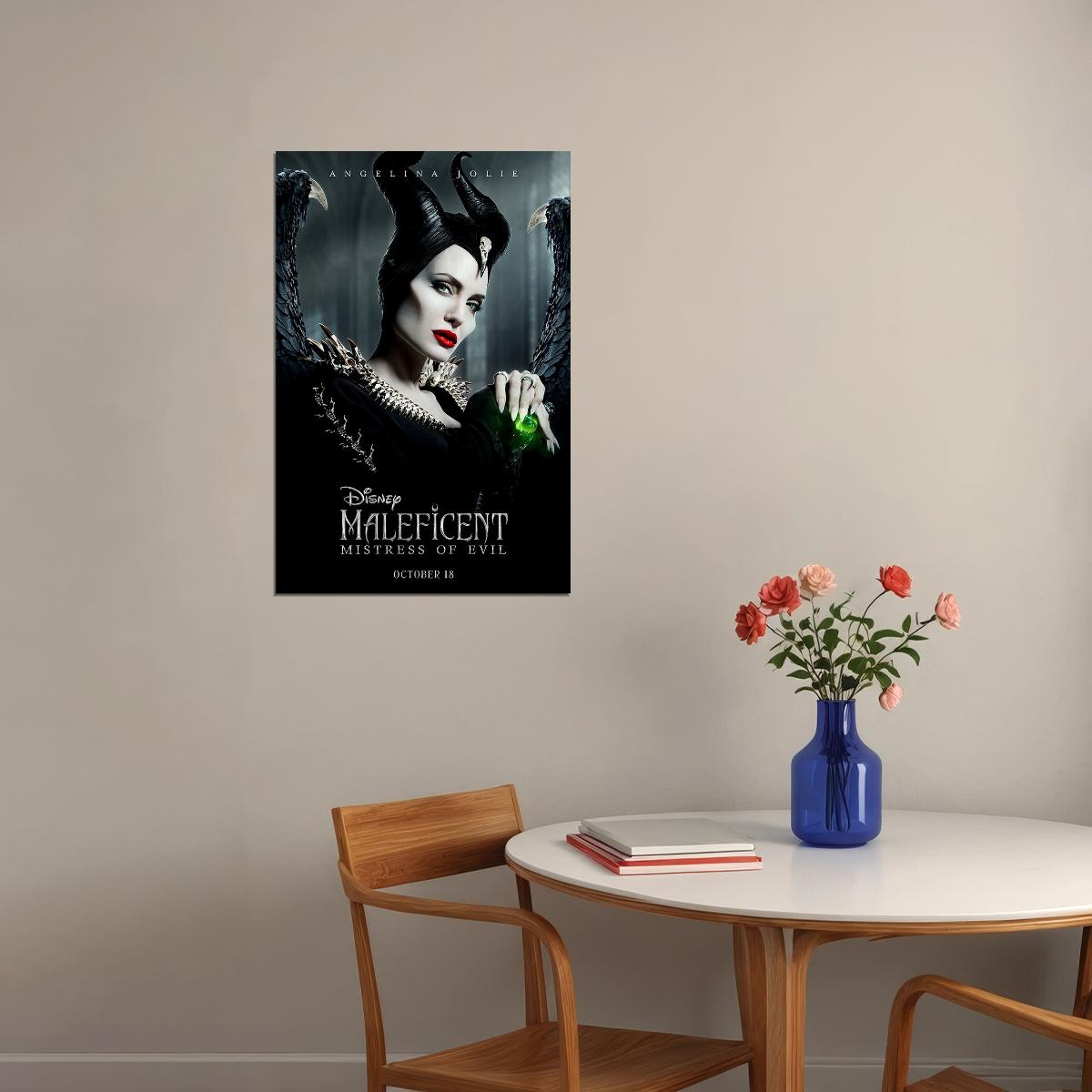 Maleficent Mistress Of Evil Movie 2019 Drama Poster Wall Art Print Home Wall Decor - xonomax