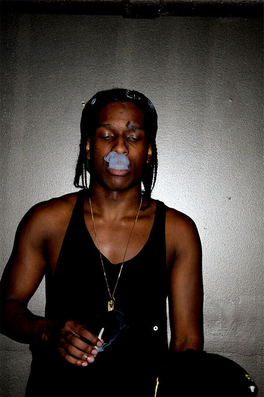 Smoking Asap Rocky Hot Rap Hip Hop Music Singer Poster Wall Art Print Home Wall Decor - xonomax
