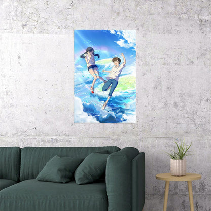Weathering With You Makoto Shinkai Movie Poster Wall Art Print Home Wall Decor