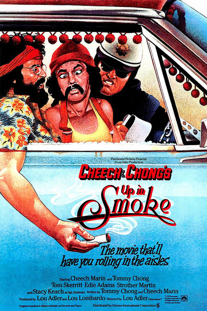 Up In Smoke Movie Cheech And Chong Weed Comedy Poster Wall Art Print Home Wall Decor - xonomax