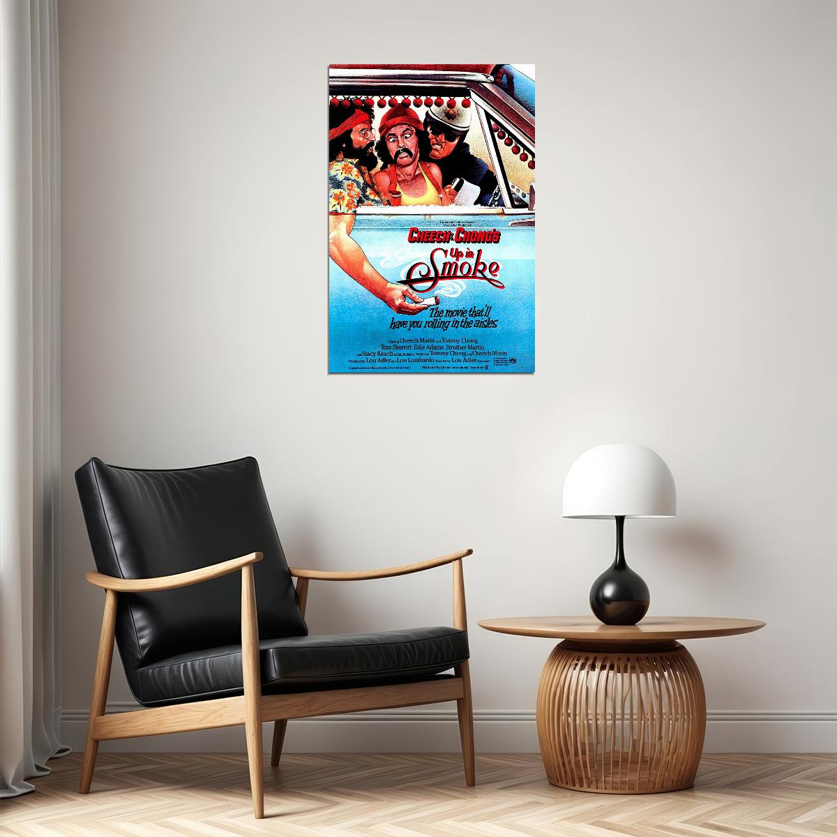 Up In Smoke Movie Cheech And Chong Weed Comedy Poster Wall Art Print Home Wall Decor - xonomax