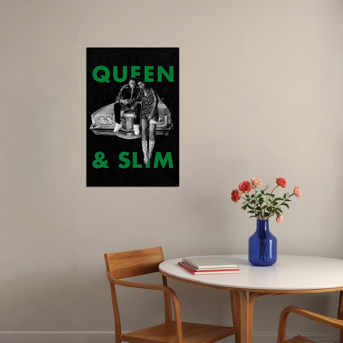 Queen And Slim Movie 2019 Daniel Kaluuya Drama Crime Poster Wall Art Print Home Wall Decor