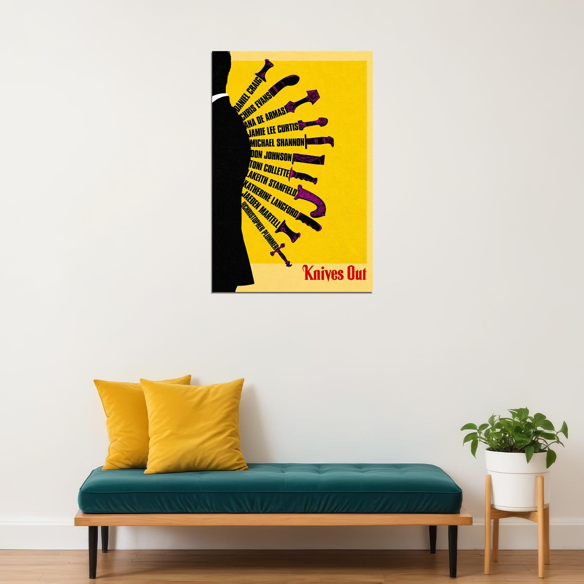 Knives Out Movie 2019 Comedy Drama Poster Wall Art Print Home Wall Decor - xonomax
