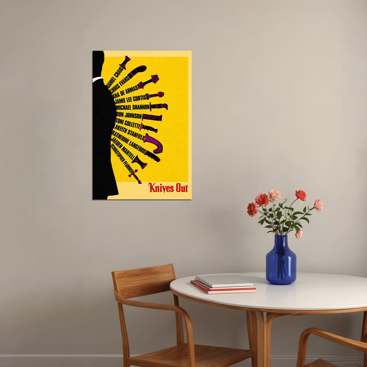 Knives Out Movie 2019 Comedy Drama Poster Wall Art Print Home Wall Decor - xonomax