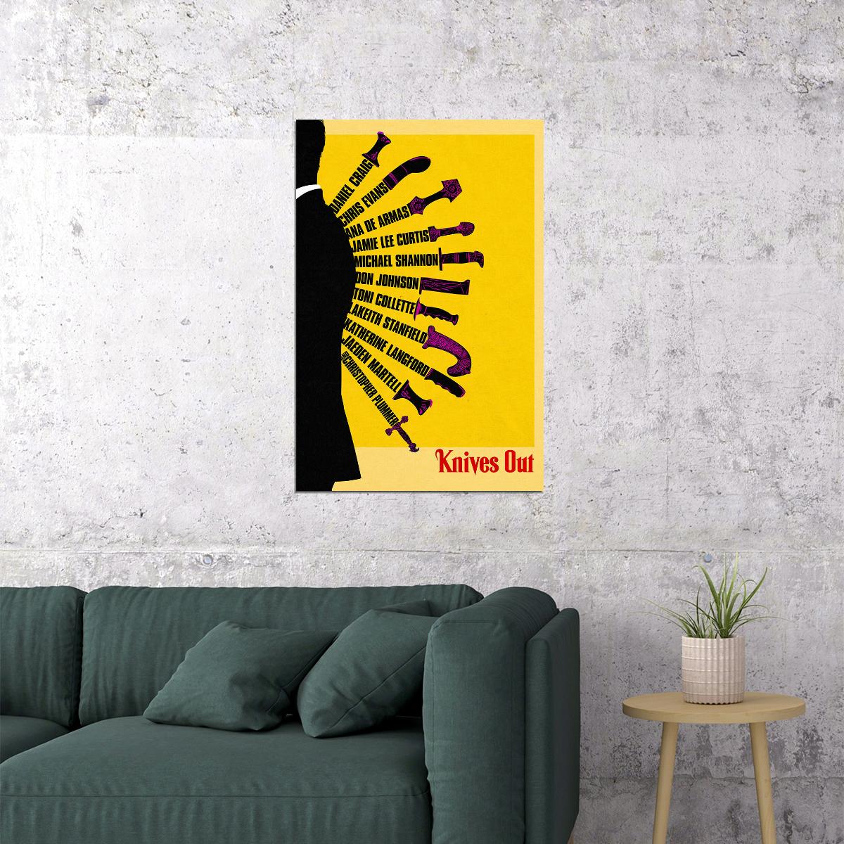 Knives Out Movie 2019 Comedy Drama Poster Wall Art Print Home Wall Decor - xonomax