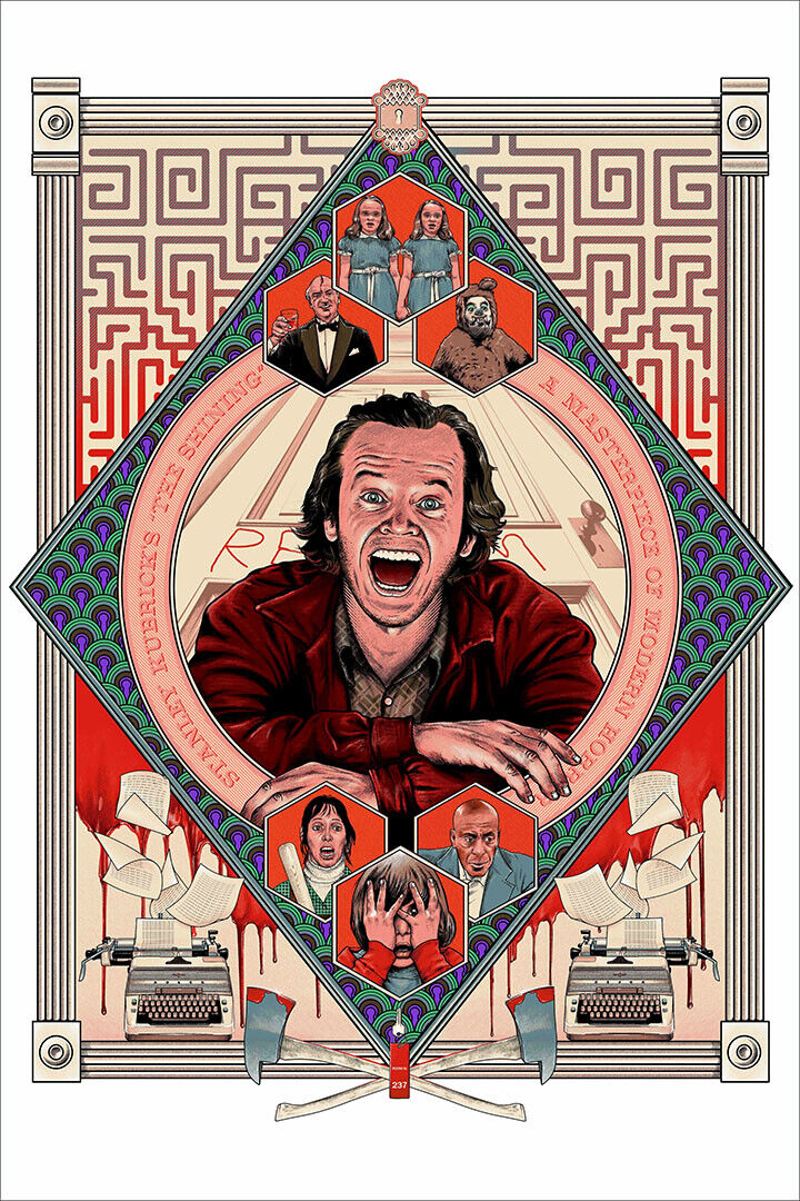 The Shining Classic Movie 1980 Horror Poster Wall Art Print Home Wall Decor - xonomax