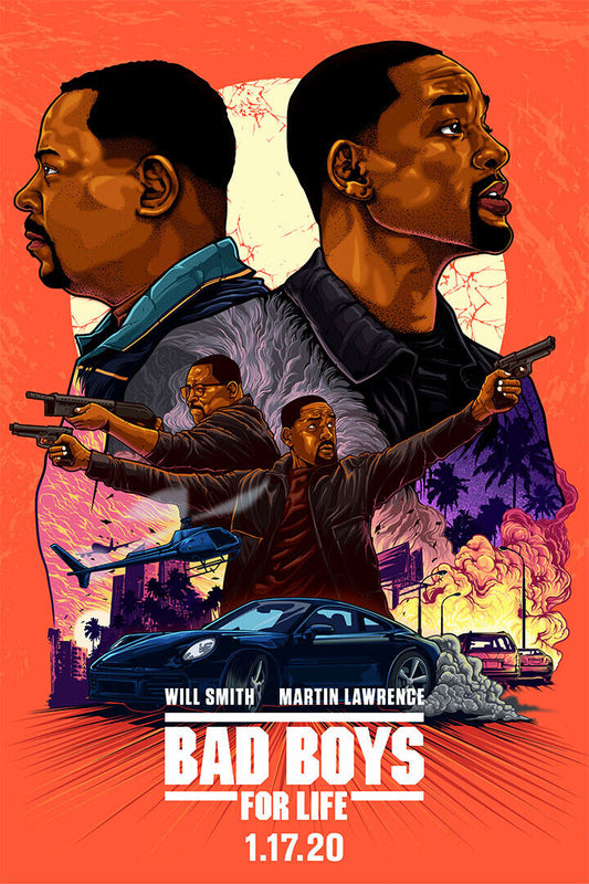 Bad Boys For Life 2020 Movie Action Crime Comedy Poster Wall Art Print Home Wall Decor - xonomax