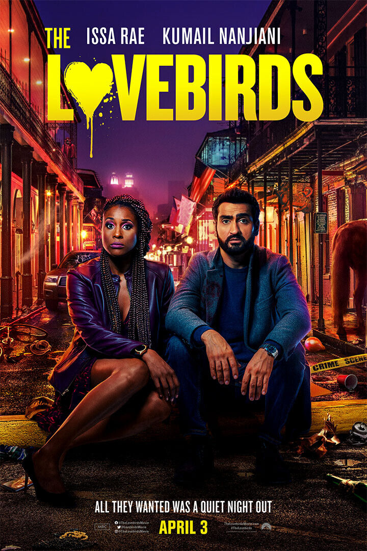 The Lovebirds Movie 2020 Comedy Crime Action Poster Wall Art Print Home Wall Decor - xonomax