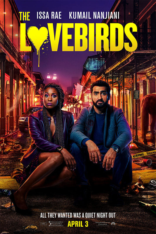 The Lovebirds Movie 2020 Comedy Crime Action Poster Wall Art Print Home Wall Decor - xonomax