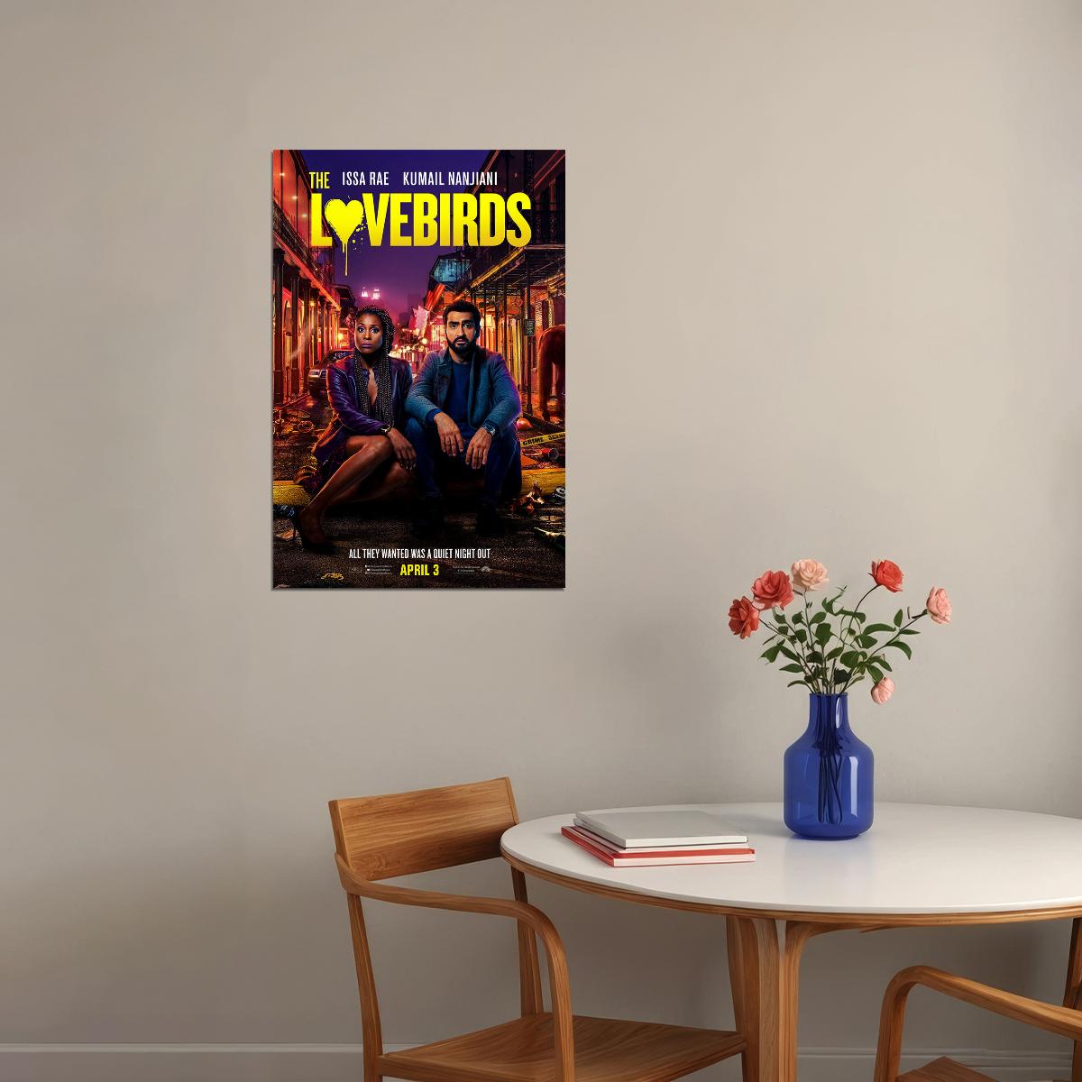 The Lovebirds Movie 2020 Comedy Crime Action Poster Wall Art Print Home Wall Decor - xonomax
