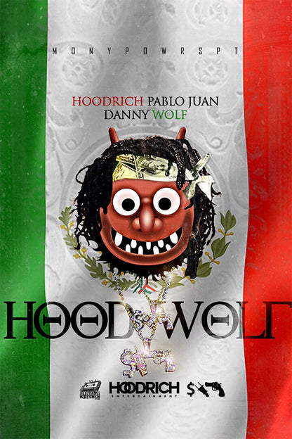 Hoodrich Pablo Juan And Danny Wolf Hoodwolf Rap Album Singer Poster Wall Art Print Home Wall Decor - xonomax