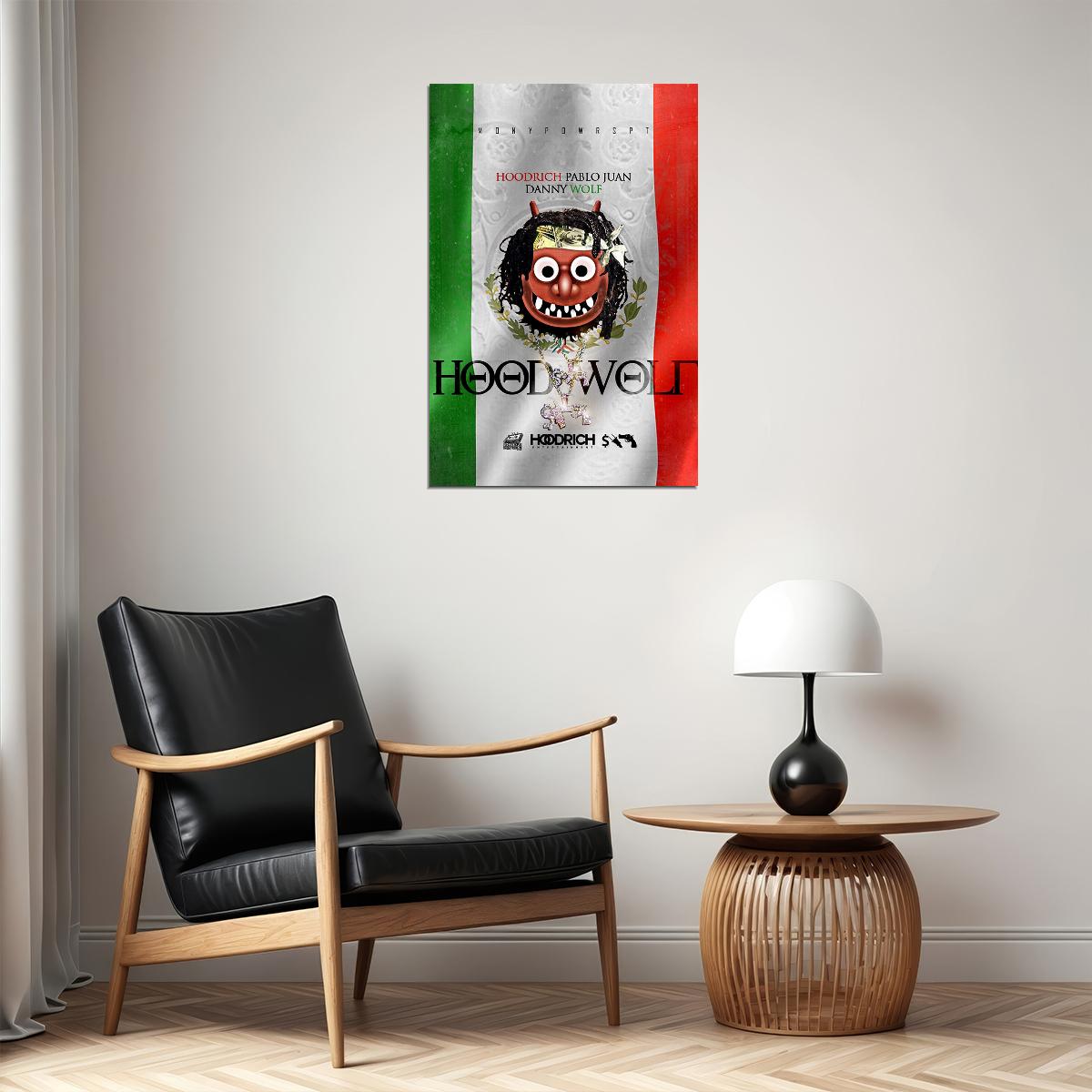 Hoodrich Pablo Juan And Danny Wolf Hoodwolf Rap Album Singer Poster Wall Art Print Home Wall Decor - xonomax