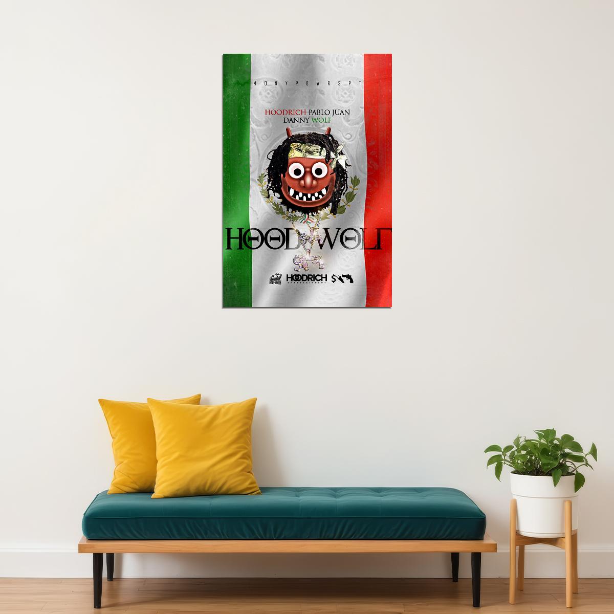 Hoodrich Pablo Juan And Danny Wolf Hoodwolf Rap Album Singer Poster Wall Art Print Home Wall Decor - xonomax