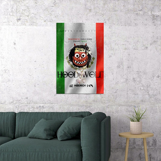 Hoodrich Pablo Juan And Danny Wolf Hoodwolf Rap Album Singer Poster Wall Art Print Home Wall Decor - xonomax
