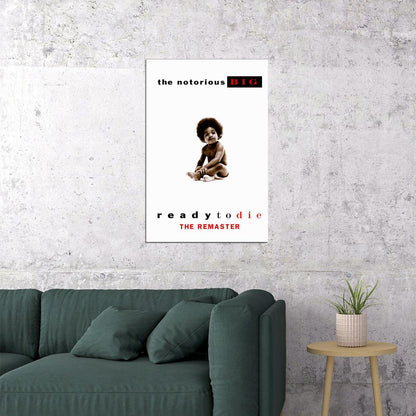 Notorious B.i.g. Biggie Smalls Ready To Die Rap Album Singer Poster Wall Art Print Home Wall Decor - xonomax