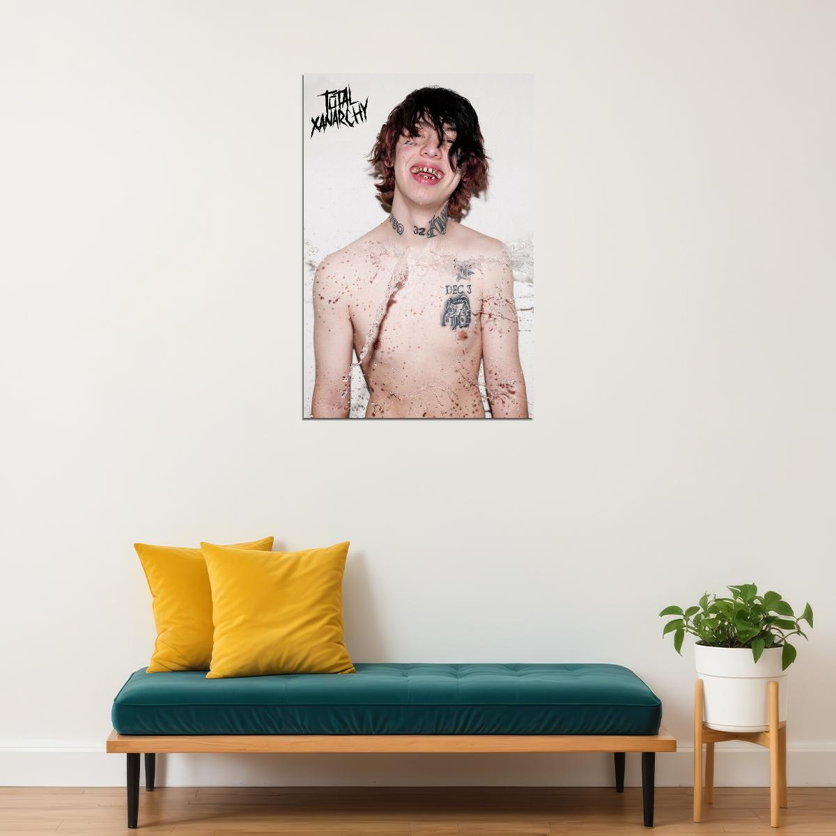 Lil Xan Total Xanarchy 2020 Rap Album Singer Poster Wall Art Print Home Wall Decor - xonomax