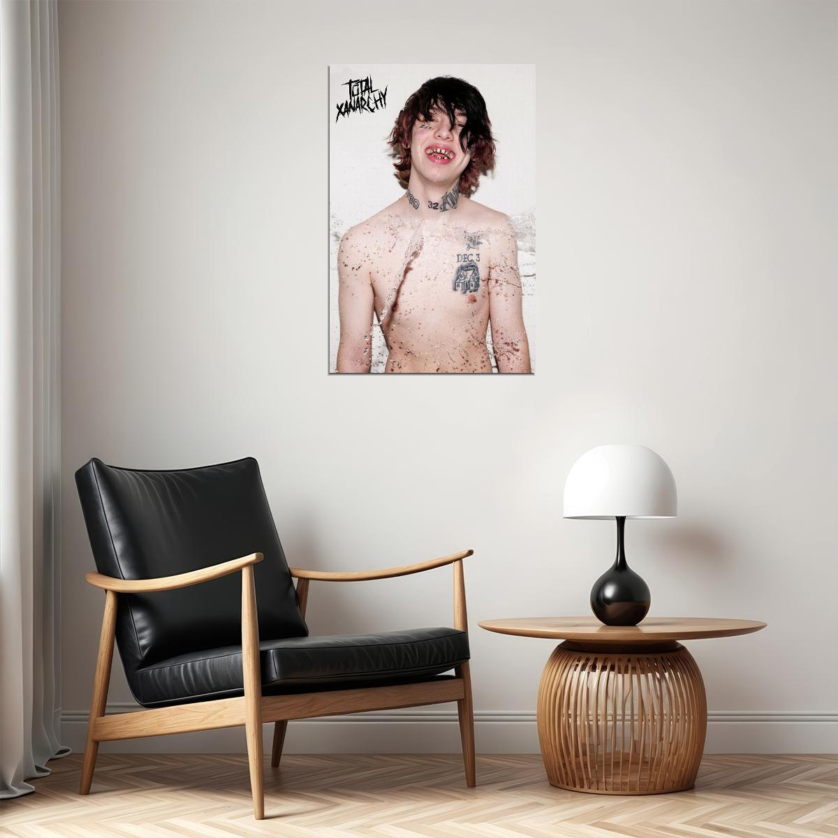 Lil Xan Total Xanarchy 2020 Rap Album Singer Poster Wall Art Print Home Wall Decor - xonomax