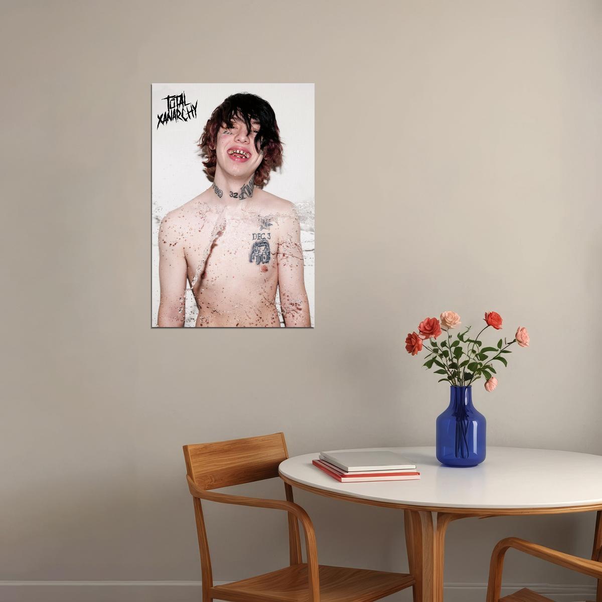 Lil Xan Total Xanarchy 2020 Rap Album Singer Poster Wall Art Print Home Wall Decor - xonomax