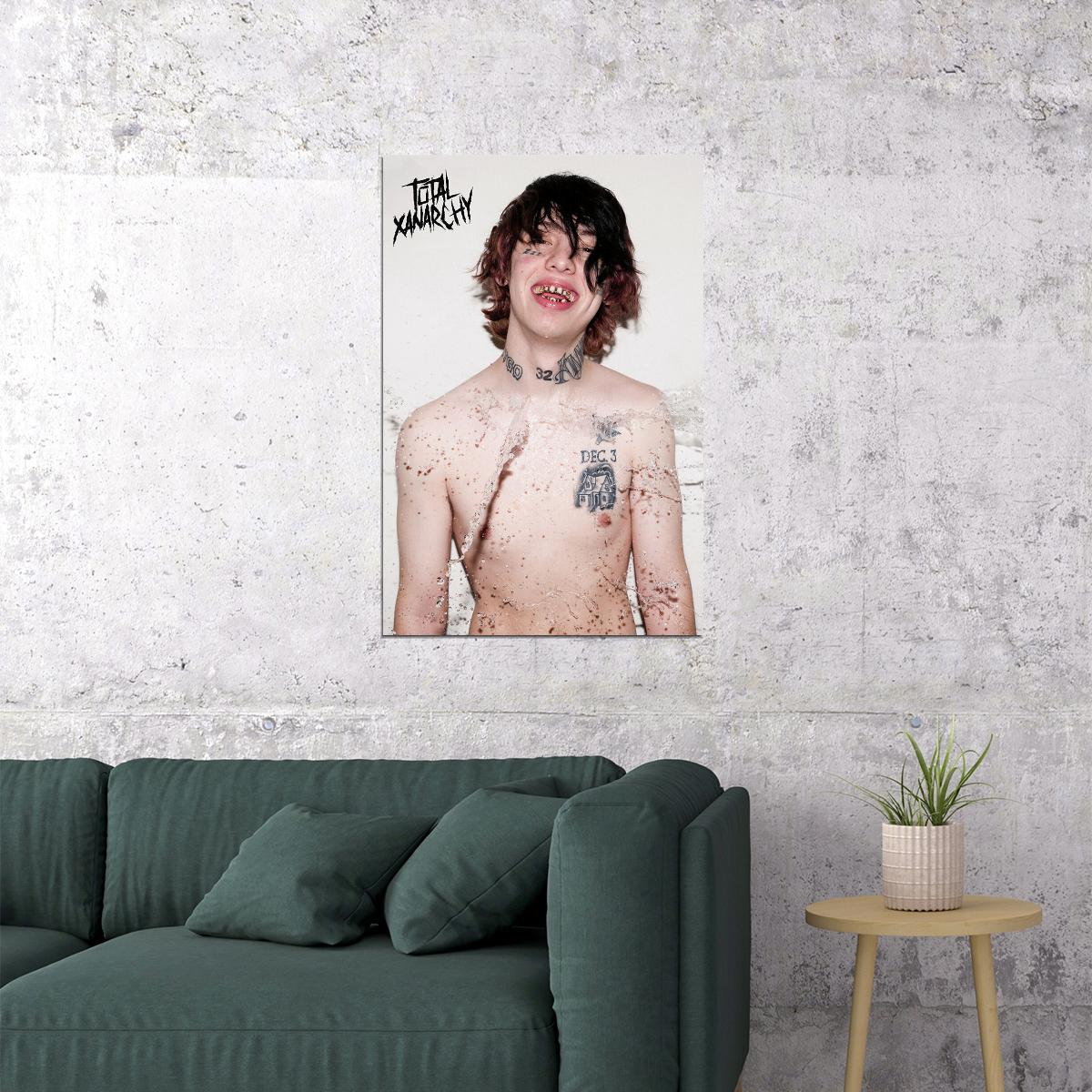 Lil Xan Total Xanarchy 2020 Rap Album Singer Poster Wall Art Print Home Wall Decor - xonomax