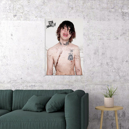 Lil Xan Total Xanarchy 2020 Rap Album Singer Poster Wall Art Print Home Wall Decor - xonomax