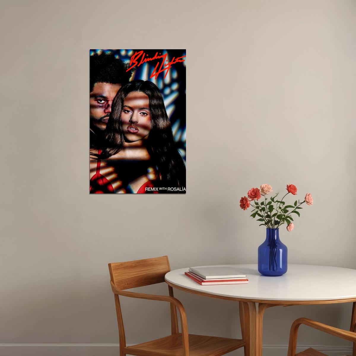 The Weeknd Blinding Lights Single Music Cover 2020 Rap Album Poster Wall Art Print Home Wall Decor - xonomax