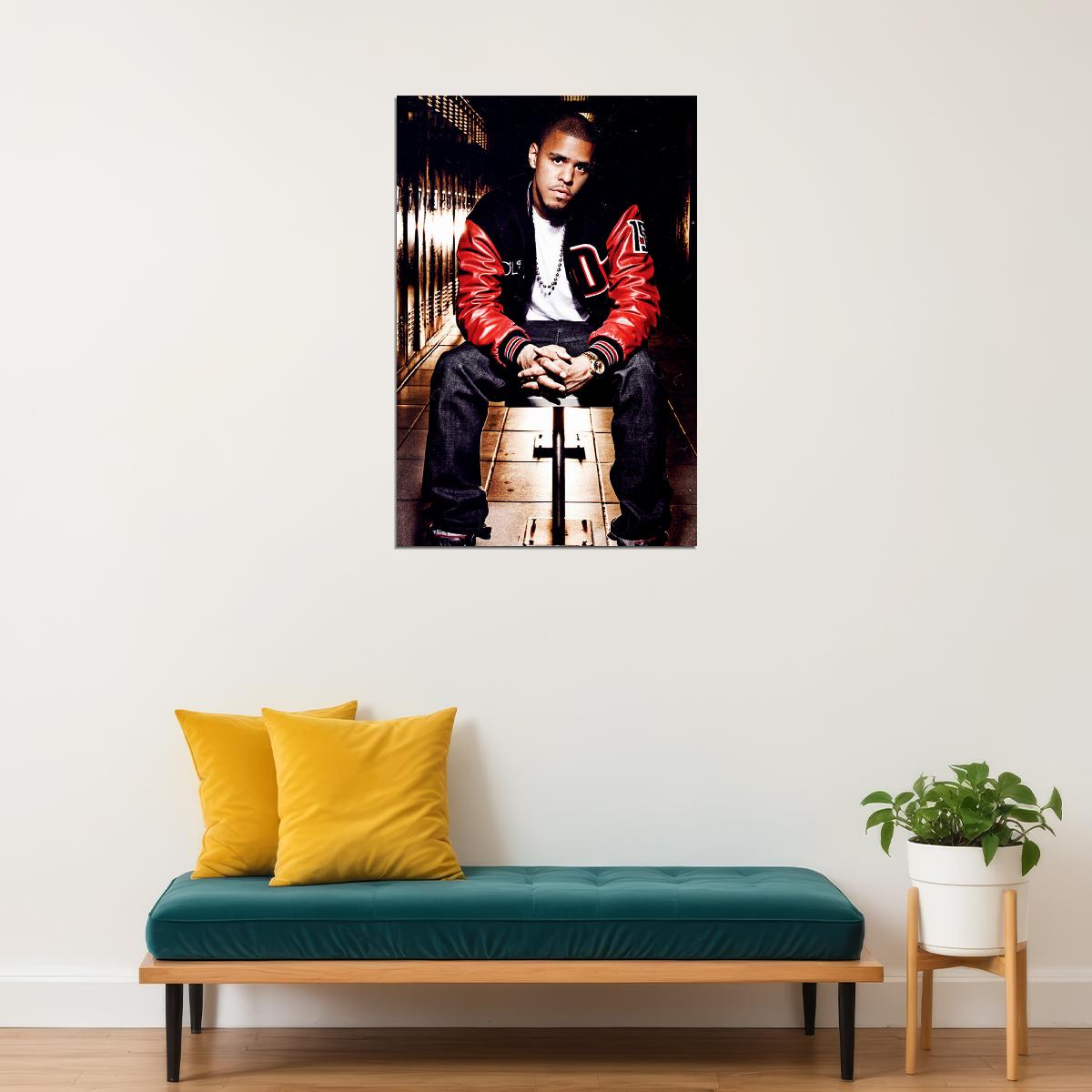 J Cole World The Sideline Story Rap Artist Music 2020 Poster Wall Art Print Home Wall Decor - xonomax