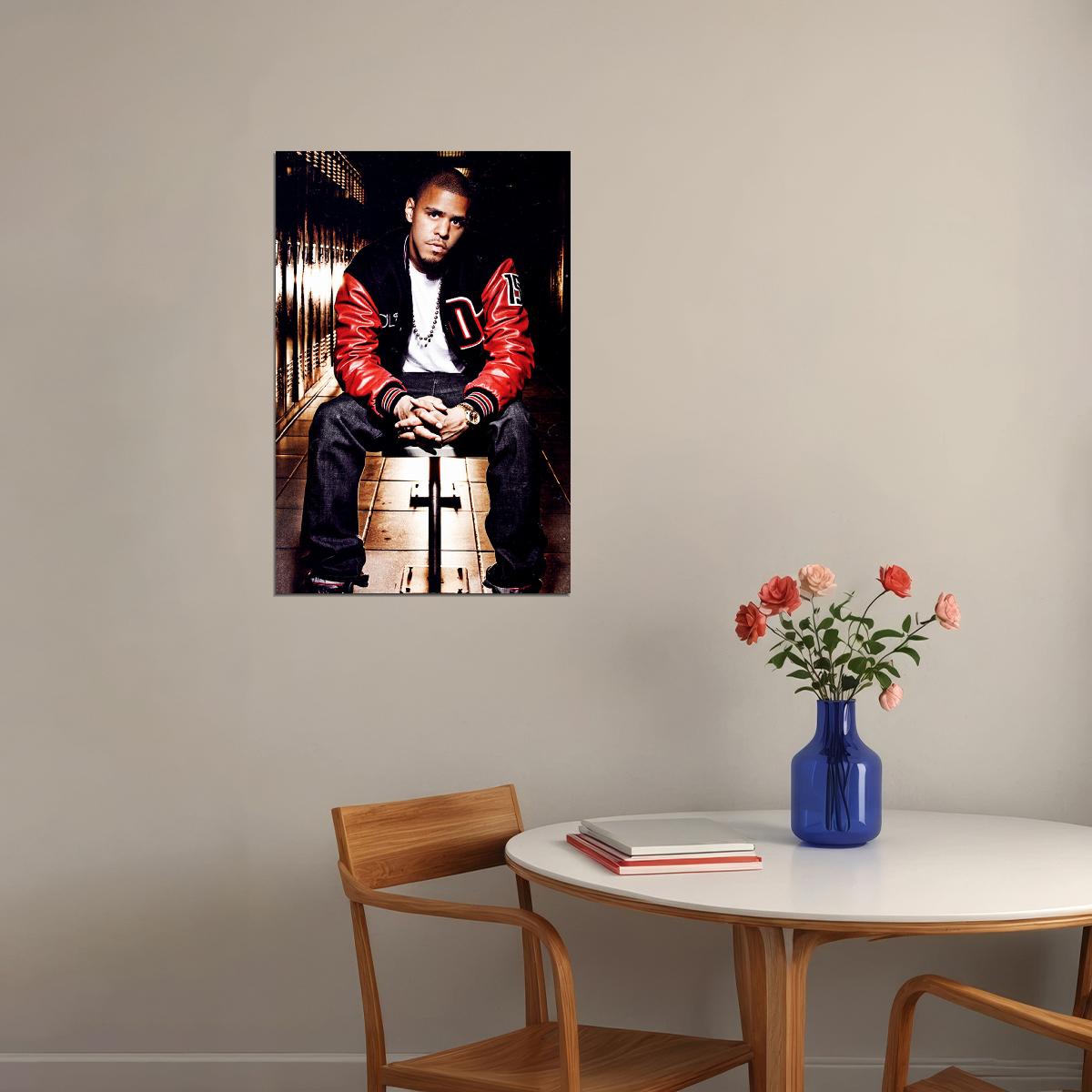 J Cole World The Sideline Story Rap Artist Music 2020 Poster Wall Art Print Home Wall Decor - xonomax