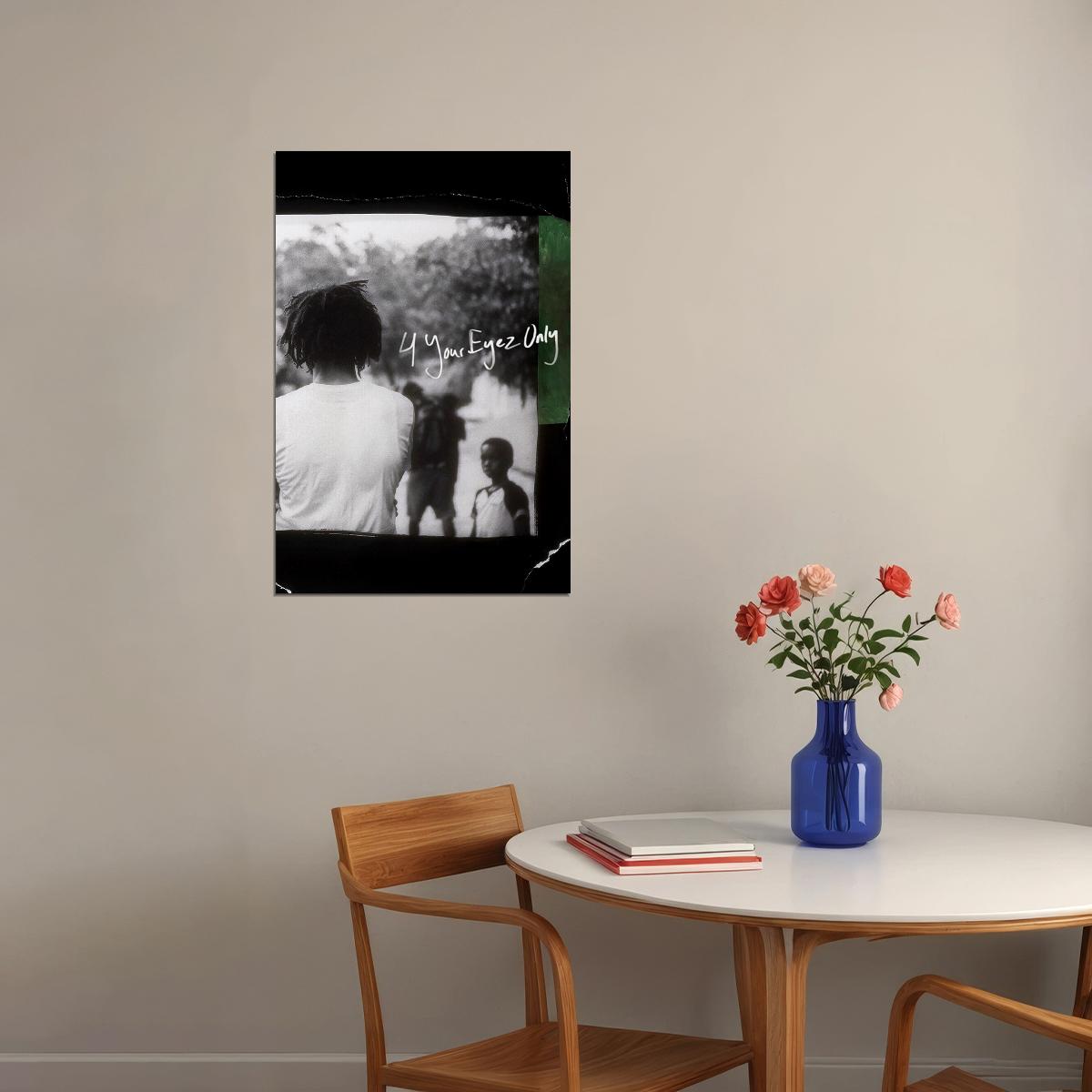 J Cole 4 Your Eyez (eyes) Only Rap Artist Music 2020 Poster Wall Art Print Home Wall Decor - xonomax