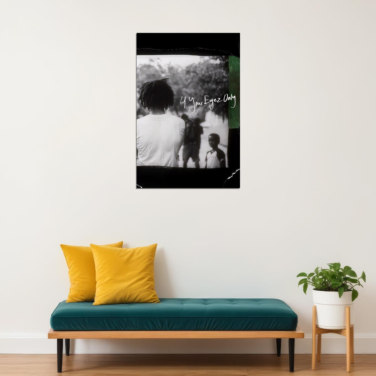 J Cole 4 Your Eyez (eyes) Only Rap Artist Music 2020 Poster Wall Art Print Home Wall Decor - xonomax