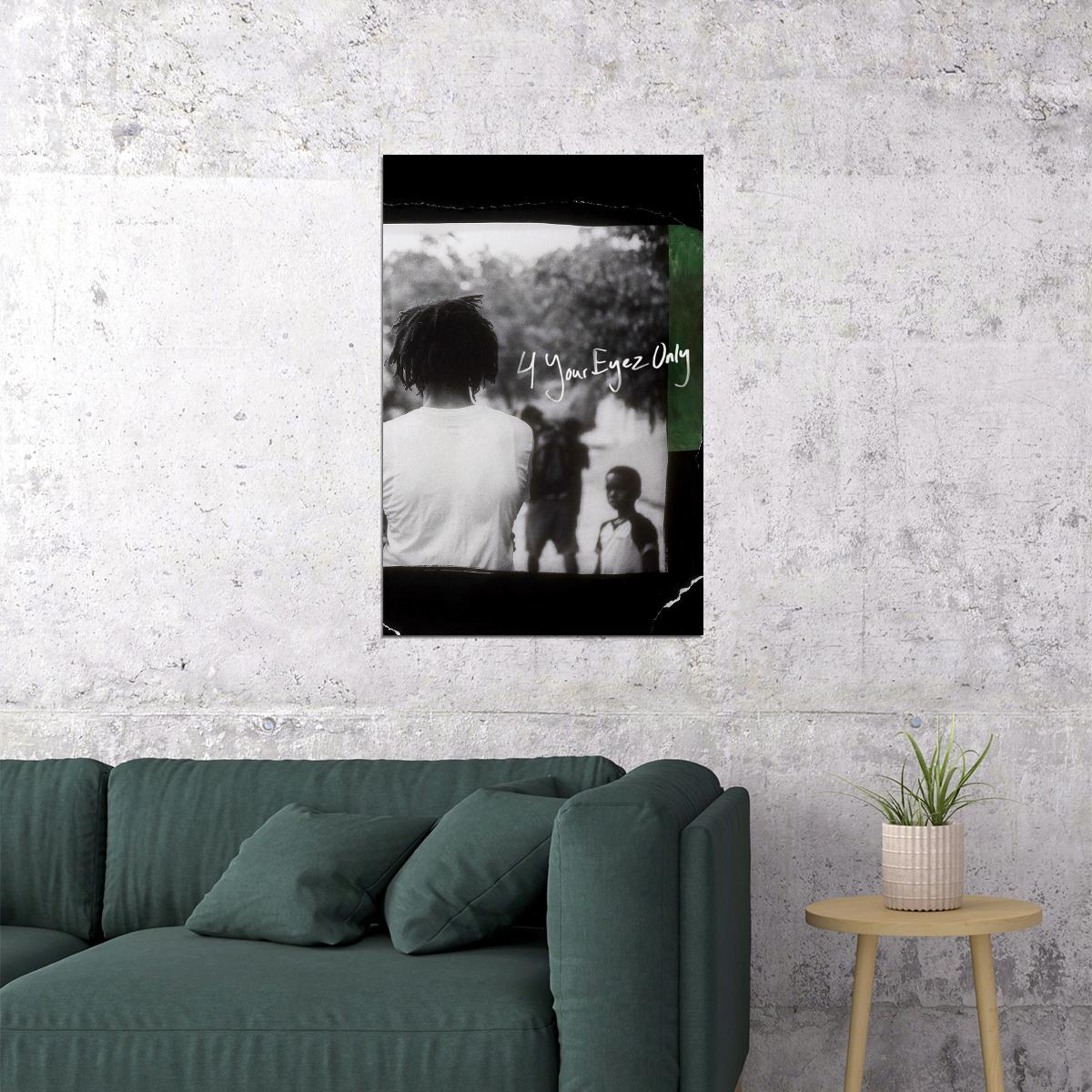 J Cole 4 Your Eyez (eyes) Only Rap Artist Music 2020 Poster Wall Art Print Home Wall Decor - xonomax