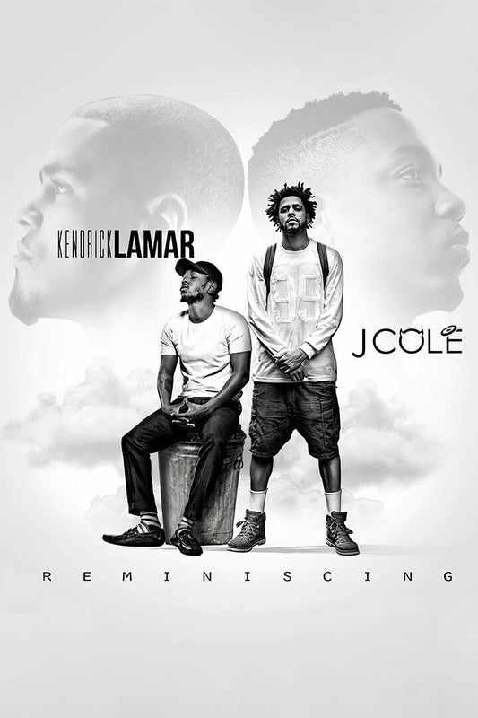 Kendrick Lamar And J Cole Reminiscing Rap Artist Music 2020 Poster Wall Art Print Home Wall Decor - xonomax