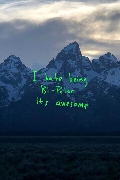 Kanye West Ye Wife Awesome 2020 Rap Album Singer Poster Wall Art Print Home Wall Decor - xonomax