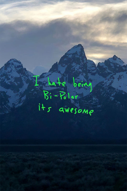 Kanye West Ye Wife Awesome 2020 Rap Album Singer Poster Wall Art Print Home Wall Decor - xonomax