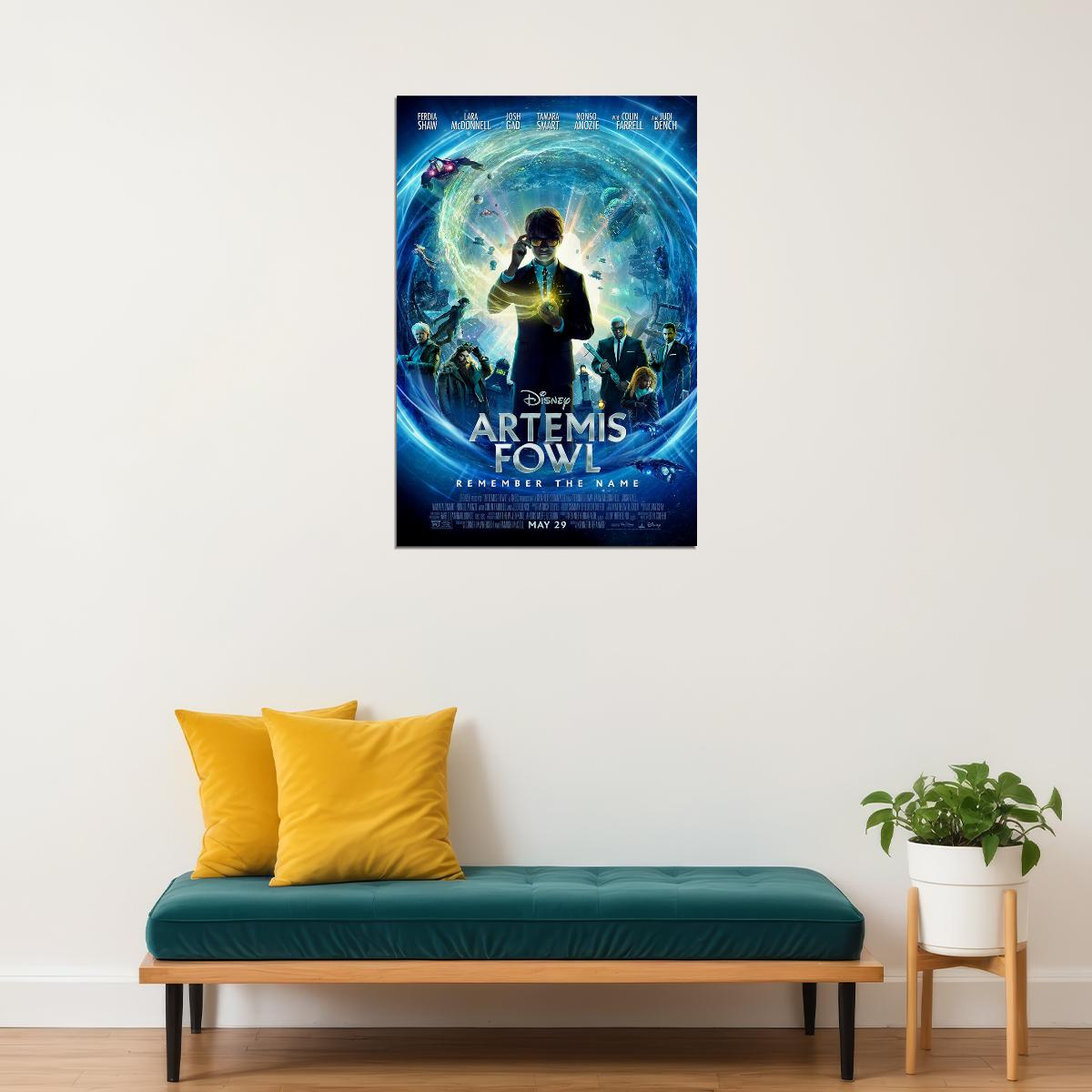 Artemis Fowl Movie Time To Believe Action Family Poster Wall Art Print Home Wall Decor - xonomax