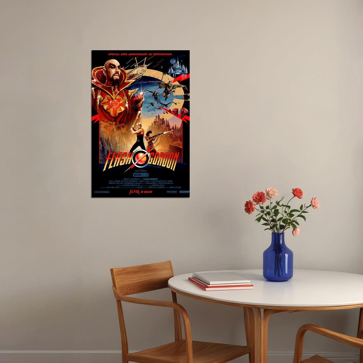 Flash Gordon Movie 2020 Science Fiction Action Poster Wall Art Print Home Wall Decor - xonomax