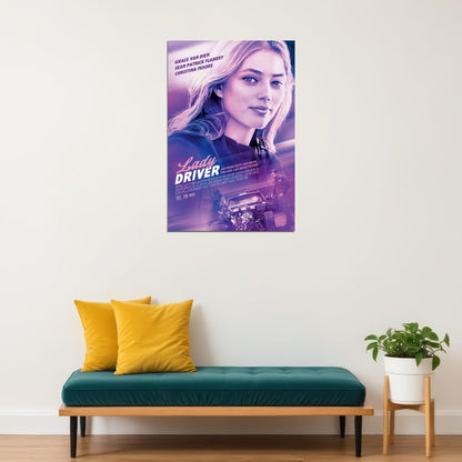 Lady Driver Movie 2020 Spor Cars Poster Wall Art Print Home Wall Decor - xonomax