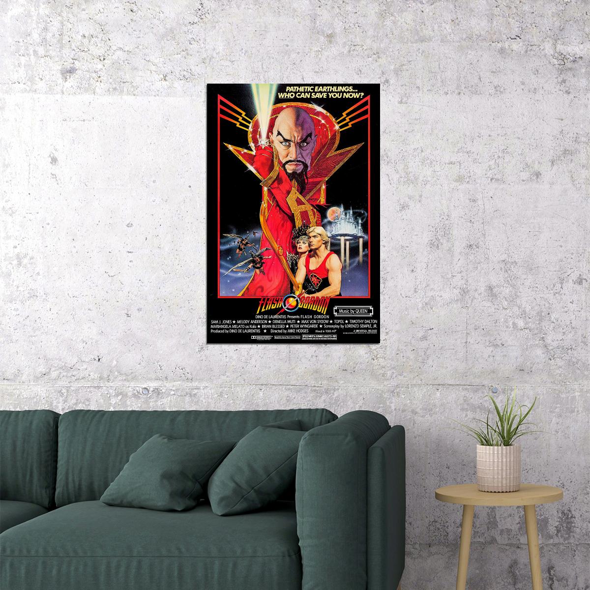 Flash Gordon 2020 Movie Science Fiction Action Poster Wall Art Print Home Wall Decor - xonomax