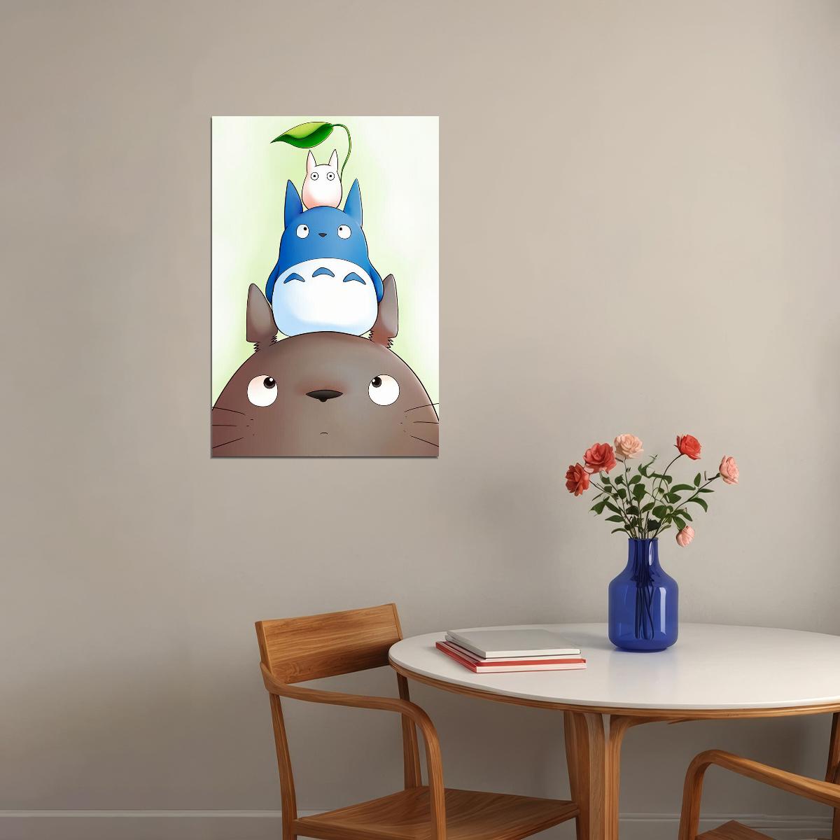 Classic Japan Movie My Neighbour Totoro Animasyon Poster Wall Art Print Home Wall Decor - xonomax