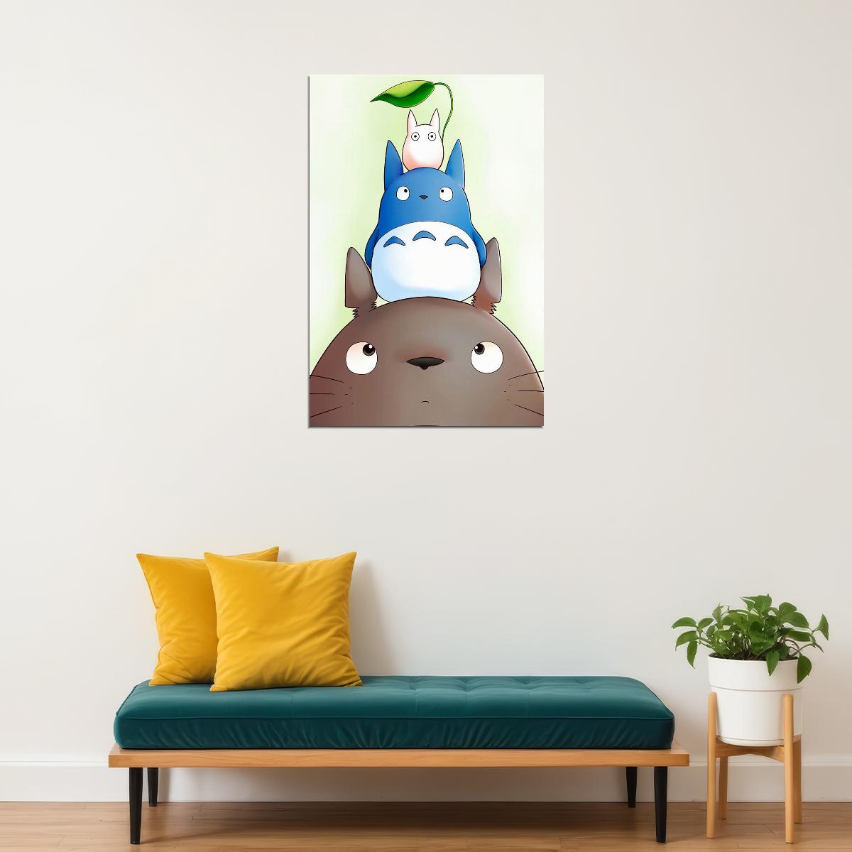 Classic Japan Movie My Neighbour Totoro Animasyon Poster Wall Art Print Home Wall Decor - xonomax