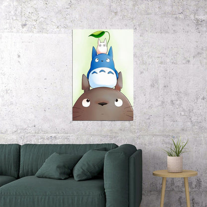 Classic Japan Movie My Neighbour Totoro Animasyon Poster Wall Art Print Home Wall Decor - xonomax