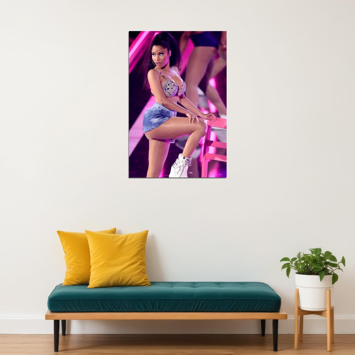 Nicki Minaj Rap Hip Hop Singer Music Poster Wall Art Print Home Wall Decor